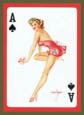 £4.88 • Buy Vintage 1920-80 Com Ci Com Ca Alberto Vargas Single Playing Card Only, 40's 50's