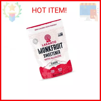 Lakanto Classic Monk Fruit Sweetener With Allulose - White Sugar Substitute Ery • $10.55