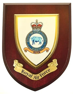 Raf Royal Air Force Marham Classic Deluxe Uk Made Veterans Mess Plaque • £19.99