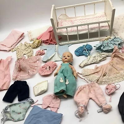 Vogue Ginnette ~ 8”  Baby Doll Clothing & Crib • $9.50