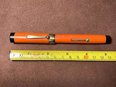 Morrison Orange Fountain Pen With Buttery Flexible Nib • $160