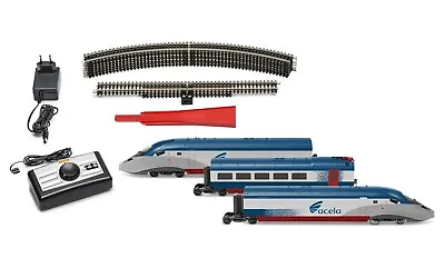 Hornby Amtrak® Acela II High Speed Electric Train Set HO Scale • $137.99