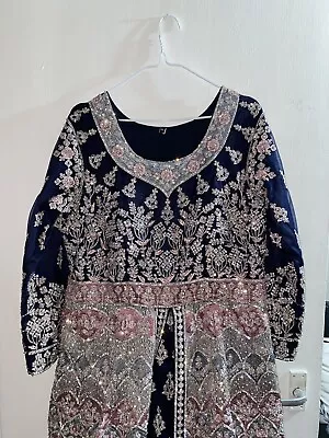 Pakistani Indian Wedding Party Wear Dress Used • £250