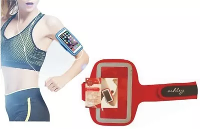 £4.99 • Buy Gym Running Armband Jogging Sports Exercise Holder Strap For Smart Phone Red