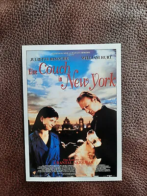 EINE COUCH IN NEW YORK | 1996 | CINEMA Karte | Juliette Binoche | William Hurt • £0.86