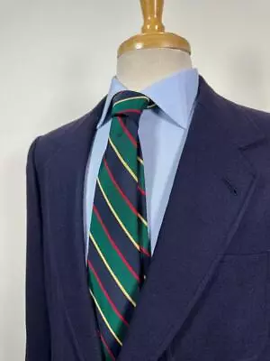 ANTHONY T KIRBY New York CUSTOM Bespoke BLUE FLANNEL BLAZER 44 Finickey • $9.99