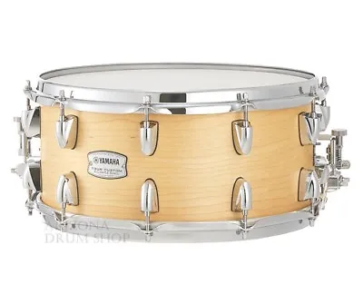 Yamaha Tour Custom Maple 14  X 6.5 Snare Drum Butterscotch Satin - In Stock! • $349.99