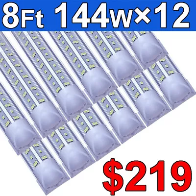 T8 8FT Linkable Led Shop Light Fixture 8 Foot Led Tube Light Bulbs 144W 6500K 8' • $219.90