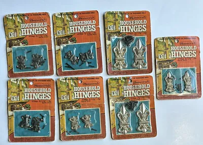 Lot Vintage Homecraft Household Hinges 4-#5 1-#7 And 2-#9 Sealed 7 Pairs • $19.99