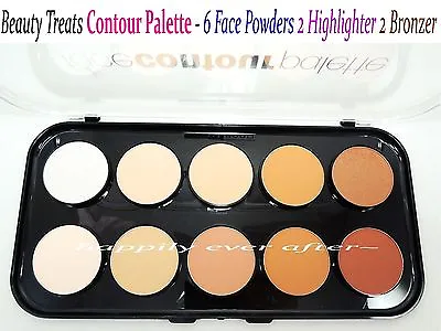Beauty Treats Contour Palette - 6 Face Powders 2 Highlighter 2 Bronzers  • $12.99