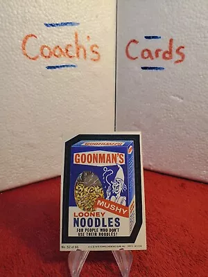 1979 Topps Wacky Packages GOONMAN'S LOONEY NOODLES #52 • $1.99