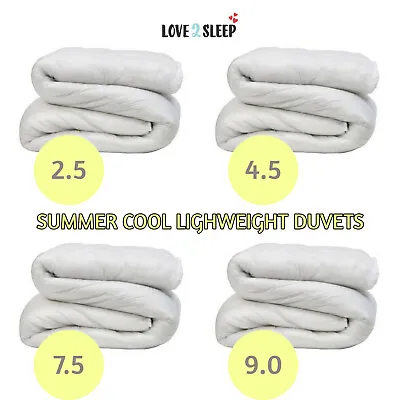 Ultra Light Cool Summer Duvet 2.5 4.5 7.5 9.0 Tog Single Double King Superking • £10.75