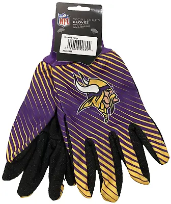 NFL Minnesota Vikings Sport Utility Gloves Stripe Team Logo Win-Craft Adult OSFM • $11.50