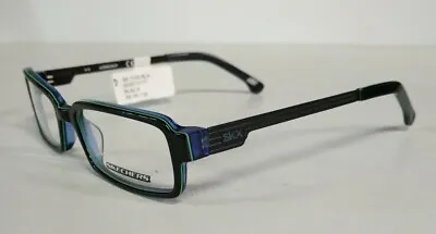 New Skechers Sk 1105 Blk Black Blue Kids Youth Authentic Eyeglasses Rx 48-16-130 • $24.95