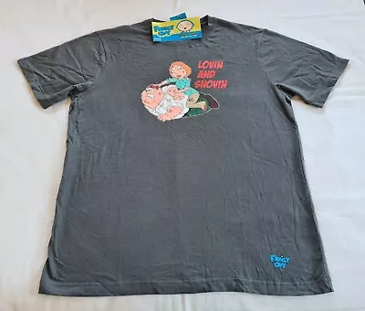 £12.60 • Buy Family Guy Peter Lois Fight Mens Short Sleeve Printed T Shirt Top Size L New NOS