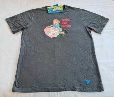 £12.60 • Buy Family Guy Peter Lois Fight Mens Short Sleeve Printed T Shirt Top Size L New NOS