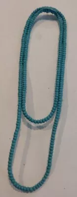 1960's-70's Marx Johnny West Princess Wildflower Blue Bead Necklace In Nice Cond • $11.99