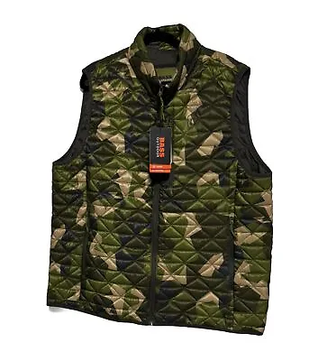 Bass Outdoor Packable Camo Vest SZ XXL  BWarm This Vest Packs Into Pocket Mens • $29.99