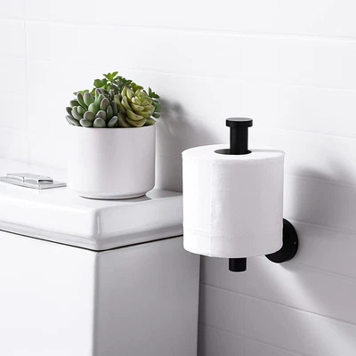 $12.92 • Buy Bathroom Toilet Paper Roll Holder Towel Storage Hook Wall Mount Stainless Steel