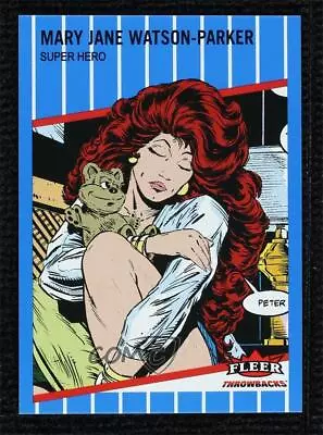 2023 Fleer Throwbacks '89 Marvel Edition Blue 9/25 Mary Jane Watson Parker • $20.50