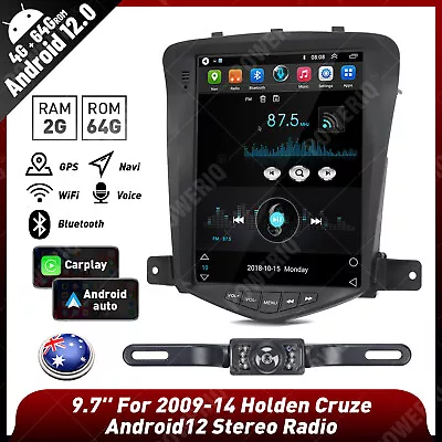 9.7'' Android 12 For 2009-15 Holden Cruze Stereo Radio Gps Navi Wifi Carplay Au • $210