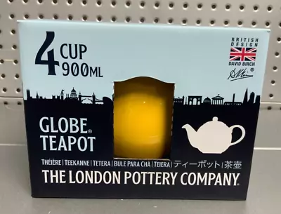 Gold Teapot London Pottery Globe 4 Cup 900ml Teapot Yellow NEW • £24.99