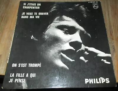 $24.75 • Buy Johnny Hallyday-45 Tours-Si J Étais Carpenter (7-12-1966) -4 Tracks
