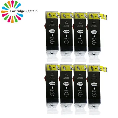 £9.67 • Buy 8 Black Ink Cartridges For Canon IP3300 IP3500 IP4200 IP4300 IP4500 PGI5