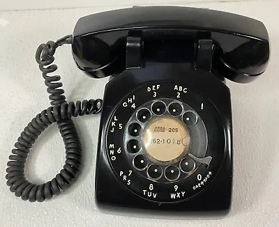 VTG 1966 Bell System Western Electric C/D 500 Black Rotary Dial Phone • $76.49