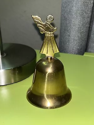 Vintage Solid Brass Angel Bell Made In Hong Kong Great Used Condition • $13.99