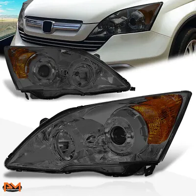 For 07-11 Honda CRV Projector Headlight OE Replacement Smoked Lens Amber Corner • $153.89
