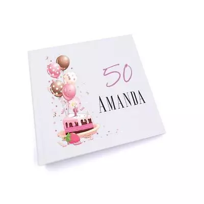 £15.49 • Buy Personalised 50th Birthday Gifts For Her Photo Album UV-622