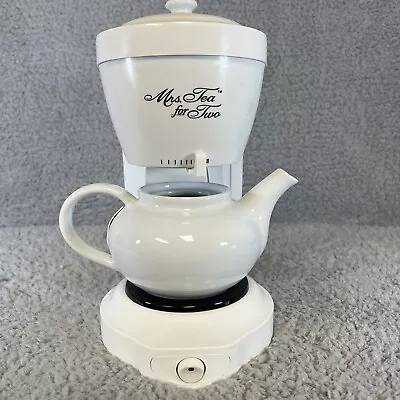 Mrs Tea By Mr Coffee Hot Tea Maker Electric 6 Cup Teapot HTM1 Ceramic Pot & Lid • $89.87