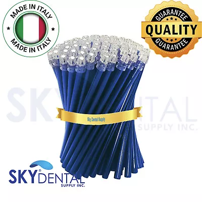 Up To 4500 Dental Saliva Ejectors Suction Ejector Blue Clear Tips Made In Italy • $58.99