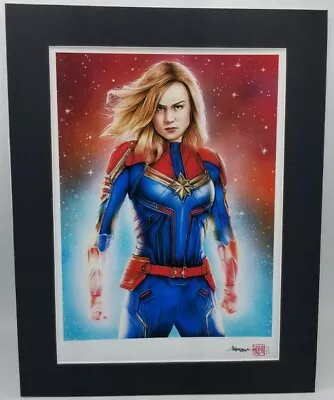 Thang Nguyen Captain Marvel Signed Giclee On Fine Art Paper Comic Art + COA • $50