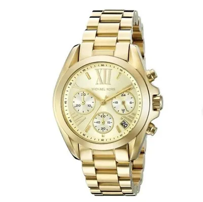 Michael Kors Mini Bradshaw Ladies Gold 36mm Watch MK6267 • $85