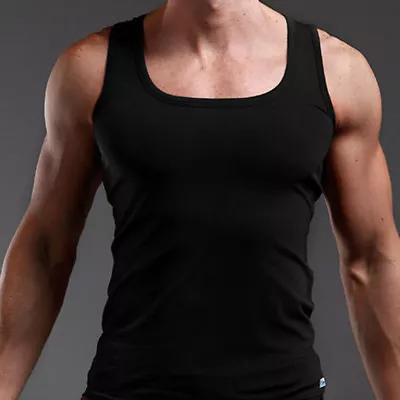 Hot Men's Gym Vest Blank Stringer Y-Back Tank Tops Bodybuilding Fitness Shirt • $10.31
