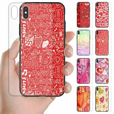 For Huawei Series - Valentine's Love Tempered Glass Back Case Mobile Phone Cover • $14.98