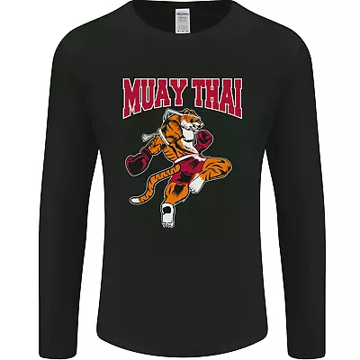 Muay Thai Tiger MMA Mixed Martial Arts Mens Long Sleeve T-Shirt • £12.99