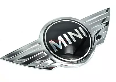 NEW Black MINI Cooper CLUBMAN S FRONT HOOD Emblem Badge Stickers R50 R52 Gift • $19.99