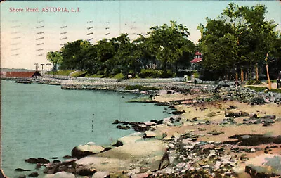 1908 Astoria LI NY Shore Road Orig. VTG Postcard • $4.88