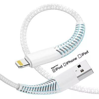 3Pack 10FT Heavy Duty Charger Cable USB Charger Cord For IPhone 14 13 12 11 XR X • $13.99