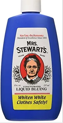 Mrs. Stewart S CONCENTRATED LIQUID BLUING Whiten White Clothes Safely • $42.99