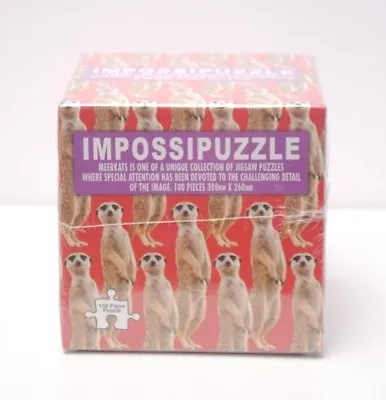 Meerkats Funtime Gifts Impossipuzzle Cubes Jigsaw 38X26cm 100 Piece NEW & SEALED • £8.99