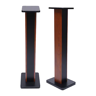 35.4  Wood Bookshelf Speaker Stands Studio Monitor Speaker Stand Column Pair • $68