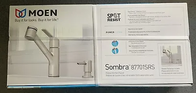 Moen Sombra 87701SRS Pull-Out Sprayer Kitchen Faucet In Spot Resist Stainless • $109.95