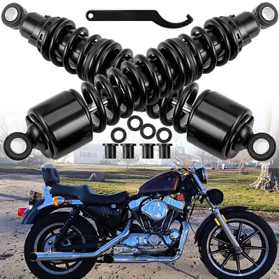 15  Black Rear Shocks Suspension For 1986-2023 Harley Sportster XL1200 883 48 72 • $168.26
