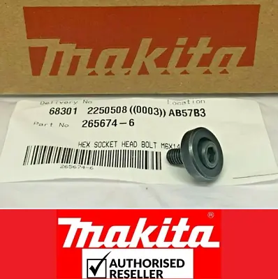 Genuine Makita Lock Screw Bolt + Outer Flange 265674-6 Multitool DTM50 TM3000C • £3.96