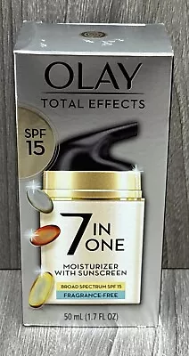 OLAY Total Effects 7 In One Moisturizer W/ Sunscreen SPF15 Fragrance Free 1.7oz • $15.49