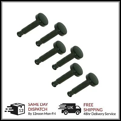 6 X Buttons For Oven Cooker BLACK Clock Timer Knob Replacement Spare Parts • £6.95